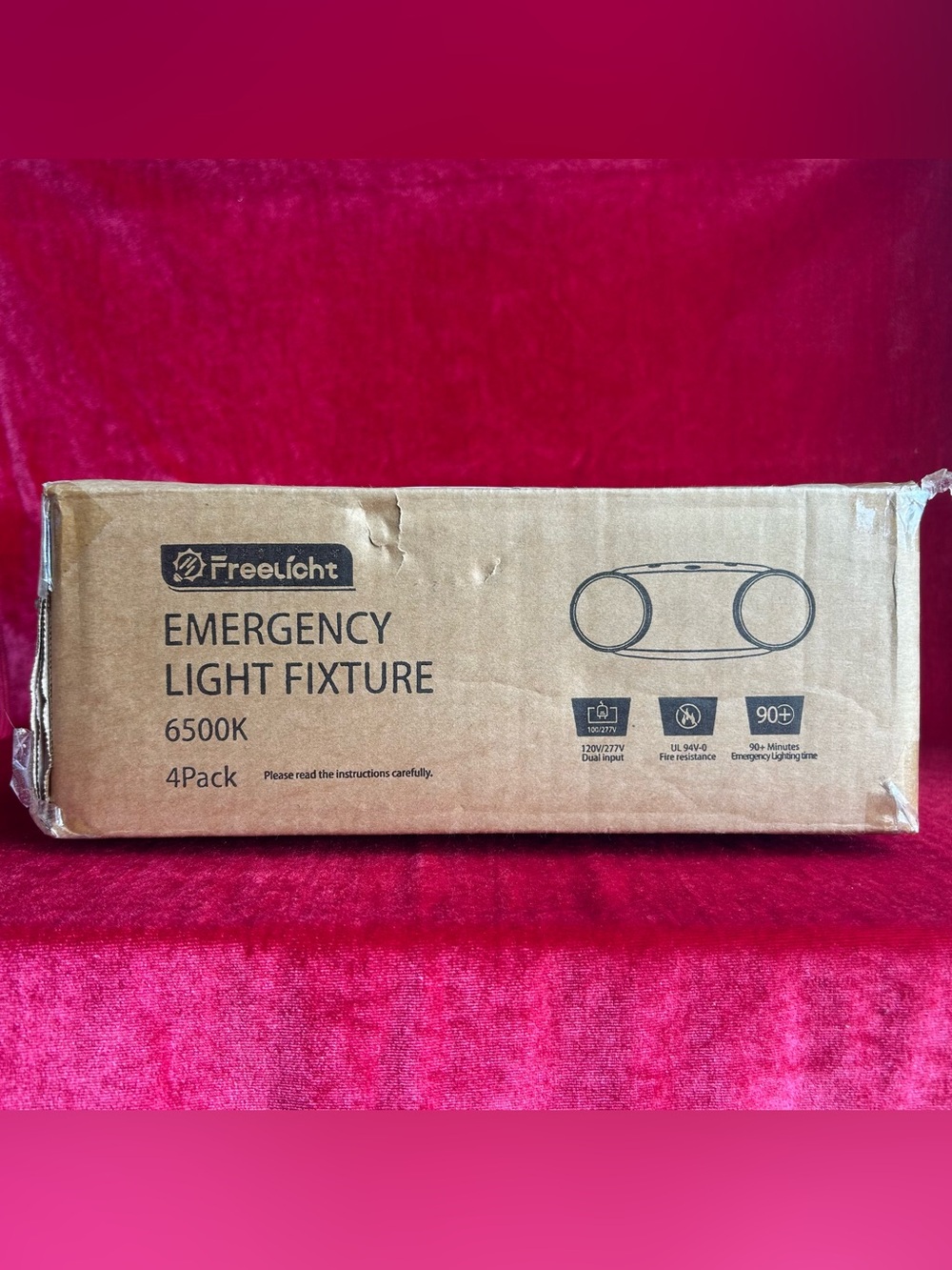 Emergency Light Fixture - 4 Pack